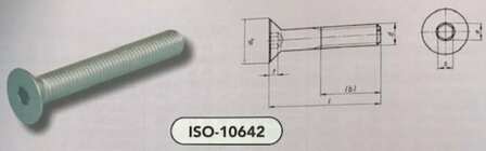 m 10x100 BZK schroef pvk staal verzinkt (7991/010.9 ~ISO10642 VPE:100)