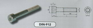 m  8x120 BZK schroef cil. kop staal verzinkt (912/8.8 VPE:100)