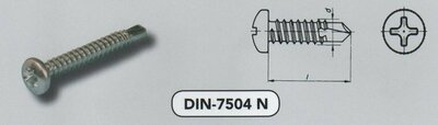  4,2x 32,0 boorschroef ck phil. +Vert. verzinkt (7504N VPE:200)